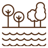 Natural waterbody icon