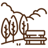 70% open space icon