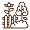 Rooftop garden icon